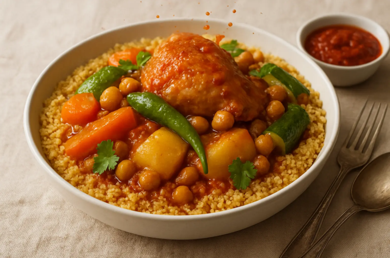 Tunisian chicken couscous
